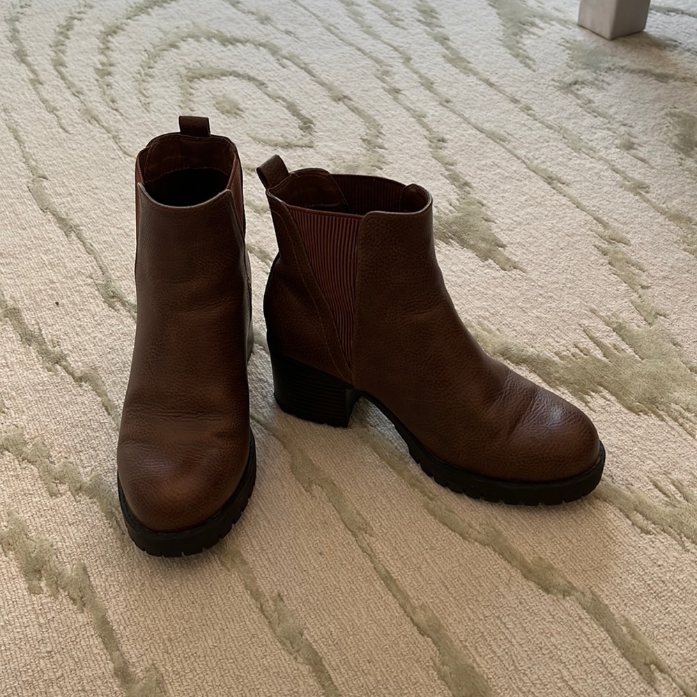 Brown ankle boots